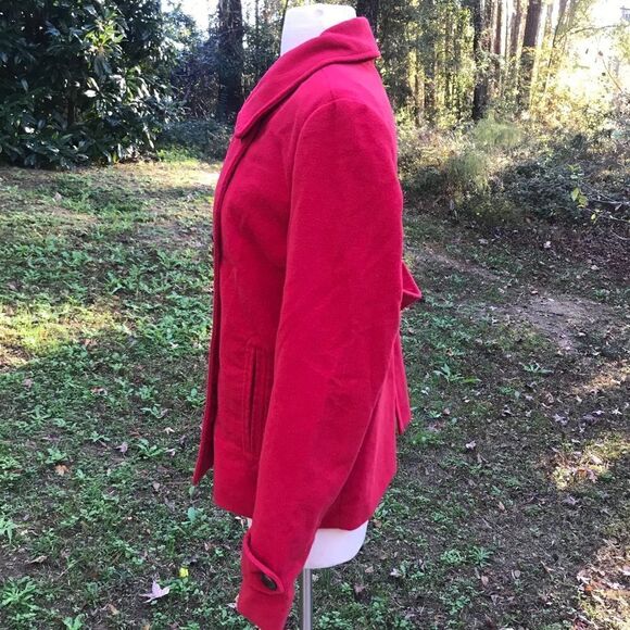 Jack by BB Dakota Red Pea Coat - Picture 4 of 8